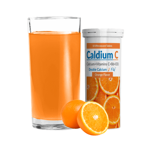 Caldium C - Vitamins C+B6+D3 -10 Effervescent Tablets